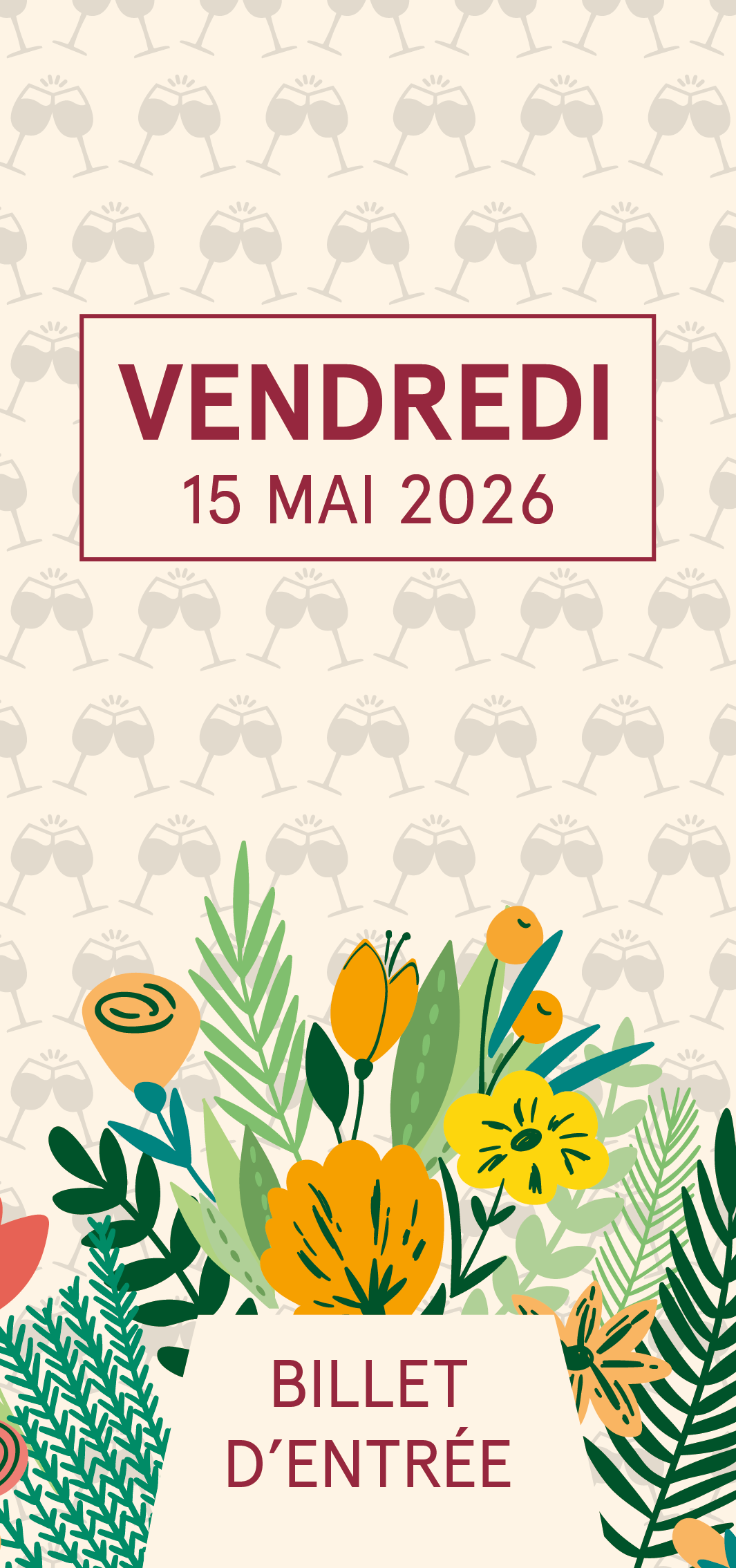 Entrée valable le vendredi 15 mai 2026