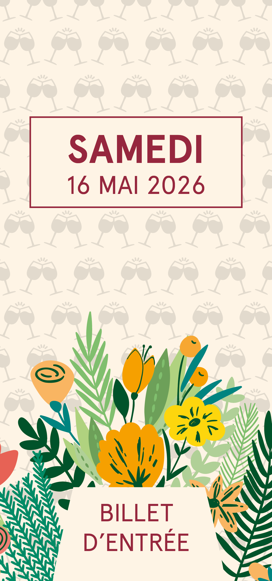 Entrée valable le samedi 16 mai 2026